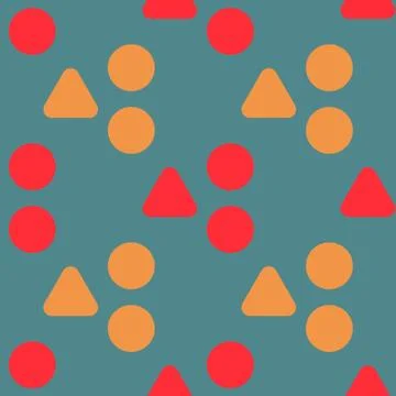 Uneven hills seamless pattern Illustrazione stock