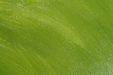 Uneven light olive-green solid background with reflections, close Foto stock