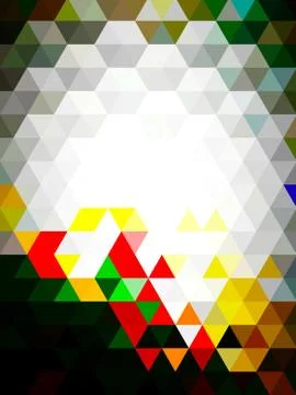 An unexcelled elegant pattern of geometric illustration of colorful triangles Stock Illustration