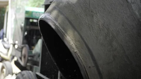 Unexpected Insight - A Journey into the Unique Patterns of a Steel Pipe Stockbeeldmateriaal 324029503