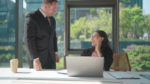 Unexpected Moment in the Office Stock Footage 331059703