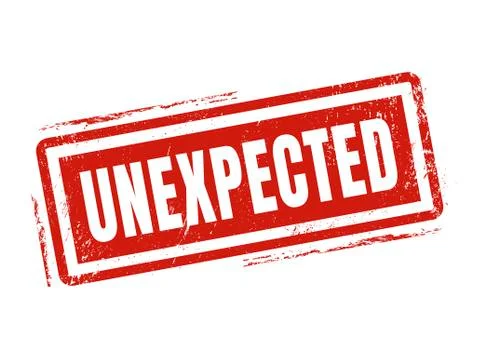 Unexpected red stamp style Stock-Illustration