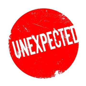 Unexpected rubber stamp Stock Illustration