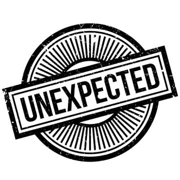 Unexpected rubber stamp Stock Illustration