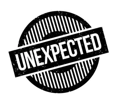 Unexpected rubber stamp Stock Illustration