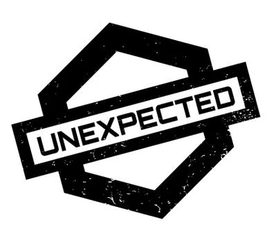 Unexpected rubber stamp Stock Illustration