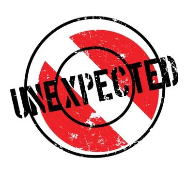 Unexpected rubber stamp Stock Illustration
