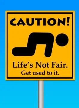Unfair life Stock Illustration