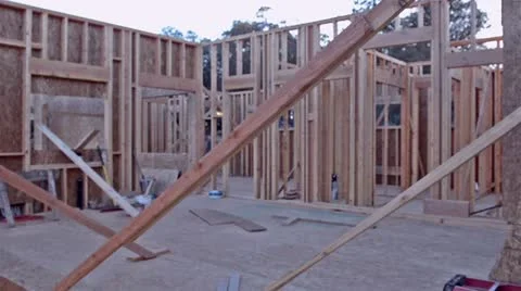 Unfinished building. inside the building Stock Footage 12259644