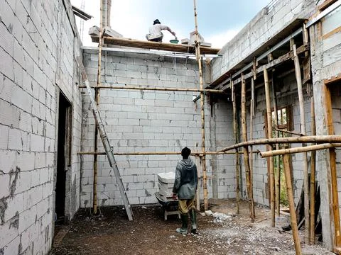 Unfinished building Stock Photos