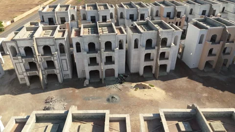 Unfinished buildings Stock Footage 274891221