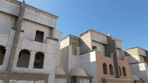 Unfinished buildings Stock Footage 274893827