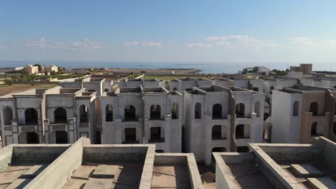 Unfinished buildings Stock Footage 274894509