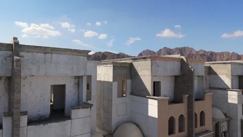 Unfinished buildings Stock Footage 274894567