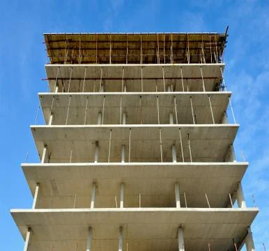 Unfinished construction project Stock Photos
