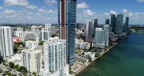 Unfinished Elysee on Biscayne Bay Stock Footage 149634015