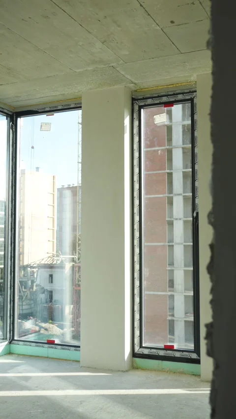 Unfinished interior room under construction. Stock Footage 326794329