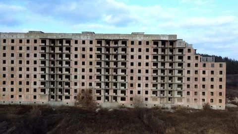 Unfinished multi-storey building Stock Footage 201217141