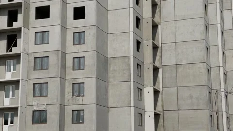 Unfinished new buildings under construction 库存影片 306167721