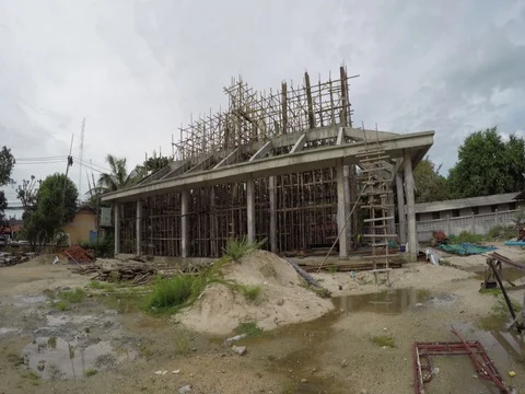 The unfinished temple Stock Footage 72273678
