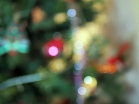 Unfocused Background of Multicolor Lights Stock Photos
