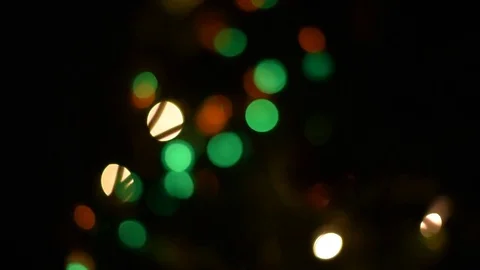 Unfocused Christmas lights 스톡 동영상 69834736