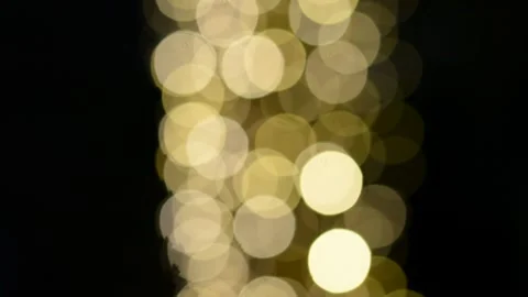 Unfocused lights on palm tree at evening	 스톡 동영상 163079394