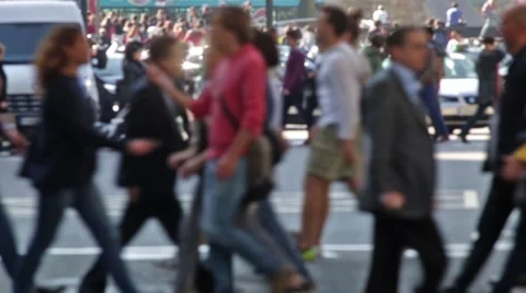 Unfocused pedestrians. Stock Footage 56776769