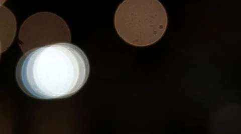 Unfocused Roadside LIghts Stock Footage 44616261