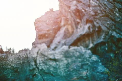 Unfocused rocks background Stock Photos