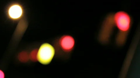 Unfocused traffic lights Видео 840080