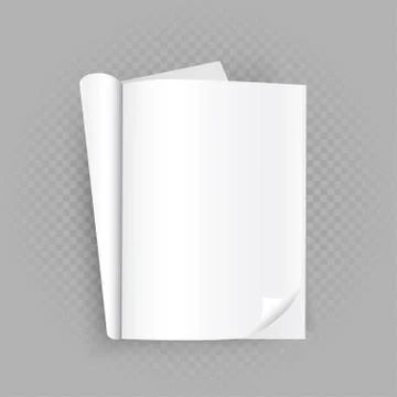 Unfolded open book on gray background Stock Illustration