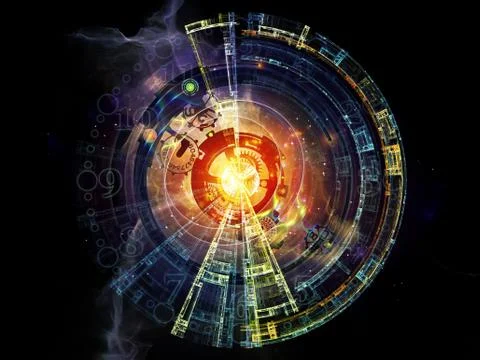 Unfolding of Clockwork Illustrazione stock
