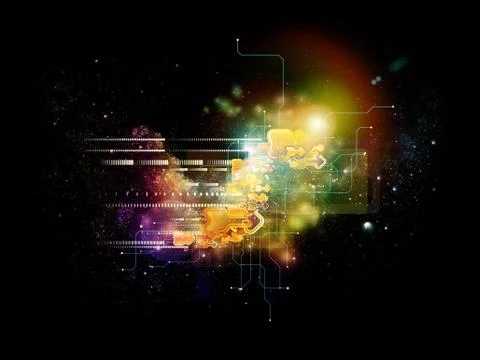 Unfolding of Cloud Technology Illustrazione stock