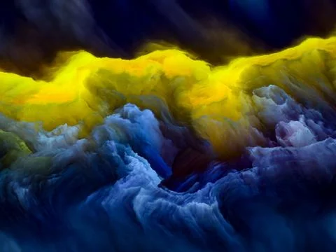 Unfolding of Cloudscape Ilustración de archivo