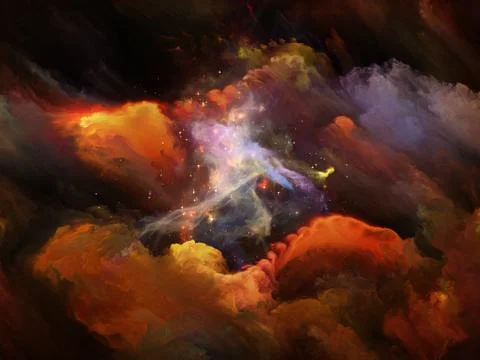 Unfolding of Colors Stock-Illustration