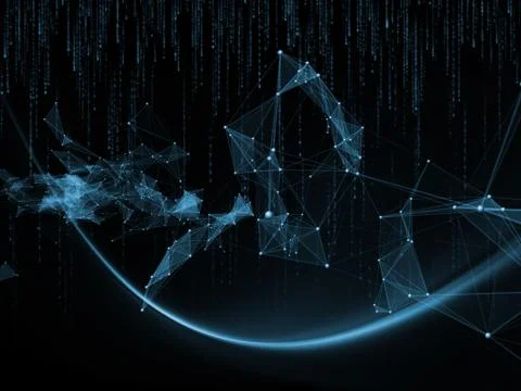 Unfolding of Computing Ilustração Stock