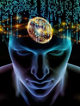 Unfolding of Consciousness Stock Illustration