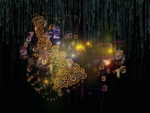 Unfolding of Data Set イラスト素材