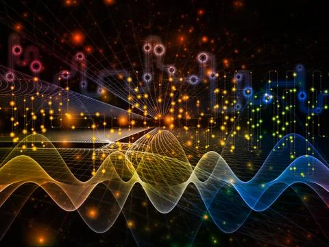 Unfolding of Data Transfers Stock Illustration
