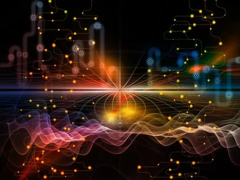 Unfolding of Data Transfers Illustrazione stock