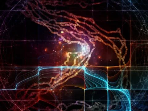 Unfolding of Flow Stockillustratie