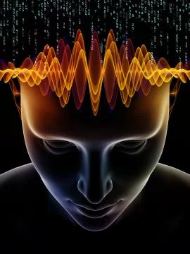 Unfolding of Human Mind Stock Illustration