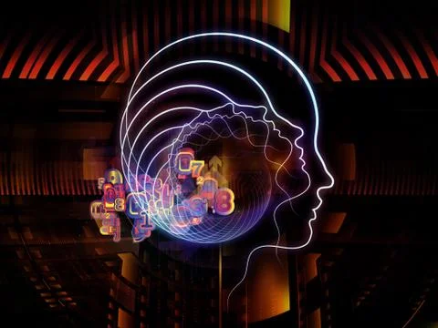 Unfolding of Human Technology 스톡 일러스트