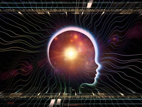 Unfolding of Intelligent Life Illustrazione stock