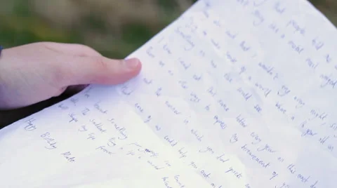 Unfolding Letter Stock Footage 40678377