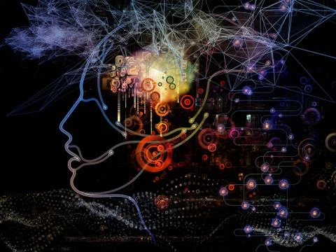 Unfolding of Machine Consciousness Stock Illustration
