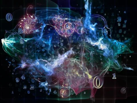 Unfolding of Math Visualization イラスト素材