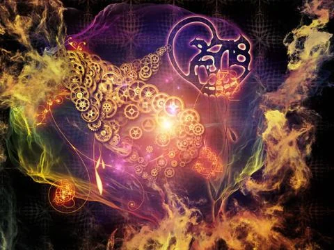Unfolding of Math Visualization 스톡 일러스트