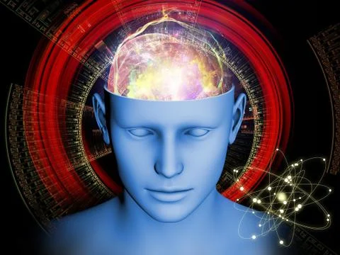 Unfolding of the Mind 스톡 일러스트